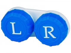 Μπλε θήκη με σύμβολα L + R 