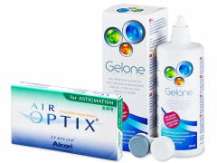 Air Optix for Astigmatism (6 φακοί) + Υγρό Gelone 360 ml