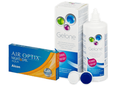 Air Optix Night and Day Aqua (6 φακοί) + Υγρό Gelone 360 ml