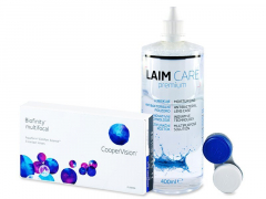 Biofinity Multifocal (3 φακοί) + Υγρό Laim-Care 400 ml