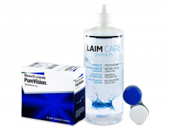 PureVision (6 φακοί) + Υγρό Laim-Care 400ml