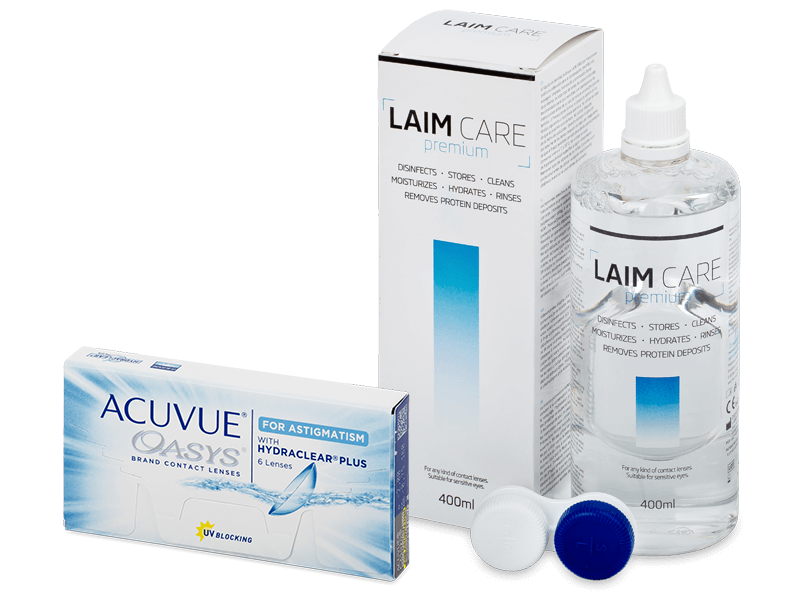Acuvue Oasys for Astigmatism (6 φακοί) + Υγρό Laim-Care 400ml