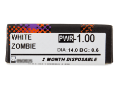 ColourVUE Crazy Lens - White Zombie - Διοπτρικοί (2 φακοί)