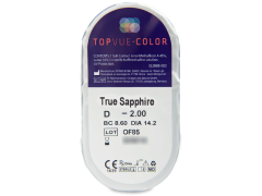 TopVue Color - True Sapphire - Διοπτρικοί (2 φακοί)