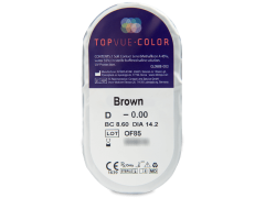 TopVue Color - Brown - Μη διοπτρικοί (2 φακοί)