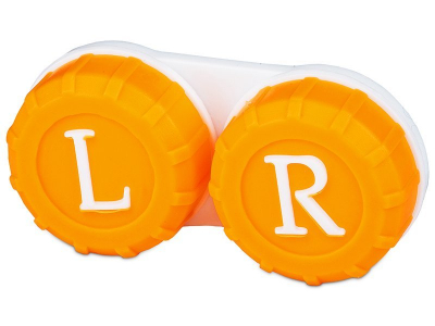 Θήκη φακών επαφής L + R (Πορτοκαλί)