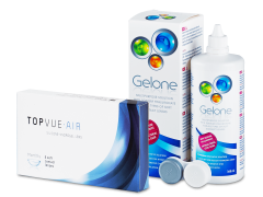 TopVue Air  (6 φακοί) + Υγρό Gelone 360 ml