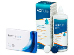 TopVue Air (6 φακοί) + Υγρό AQ Pure 360 ml