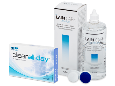 Clear All-Day (6 φακοί) + Υγρό Laim-Care 400 ml