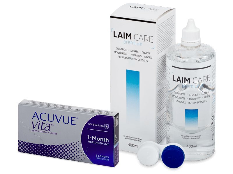 Acuvue Vita (6 φακοί) + Υγρό Laim-Care 400 ml