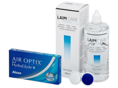 Air Optix plus HydraGlyde (3 φακοί) + Υγρό Laim-Care 400 ml
