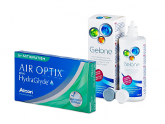 Air Optix plus HydraGlyde for Astigmatism (6 φακοί) + Υγρό Gelone 360 ml