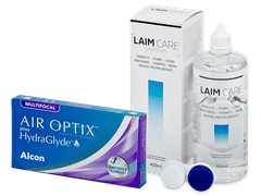 Air Optix plus HydraGlyde Multifocal (6 φακοί) + Υγρό Laim Care 400 ml