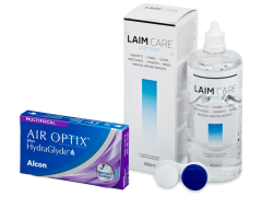 Air Optix plus HydraGlyde Multifocal (6 φακοί) + Υγρό Laim-Care 400 ml