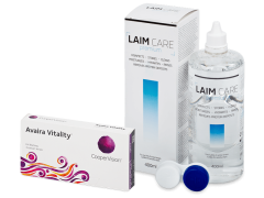 Avaira Vitality (3 φακοί) + Υγρό Laim-Care 400 ml