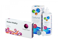 Avaira Vitality (6 φακοί) + Υγρό Gelone 360 ml