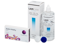 Avaira Vitality Toric (3 φακοί) + Υγρό Laim-Care 400 ml