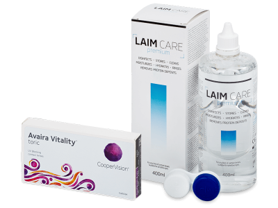 Avaira Vitality Toric (6 φακοί) + Υγρό Laim-Care 400 ml