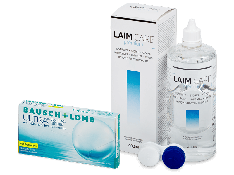 Bausch + Lomb ULTRA for Presbyopia (6 φακοί) + Υγρό Laim-Care 400 ml