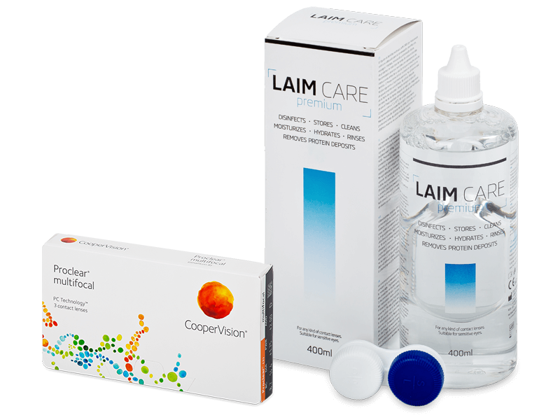 Proclear Multifocal (3 φακοί) + Υγρό Laim-Care 400 ml