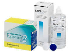 PureVision 2 for Presbyopia (6 φακοί) + Υγρό Laim Care 400 ml