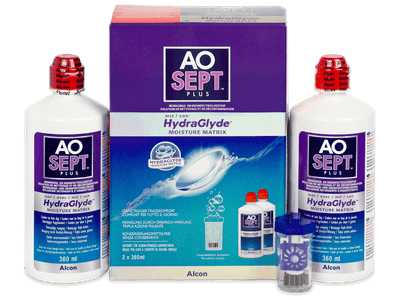 Υγρό AO SEPT PLUS HydraGlyde 2 x 360 ml