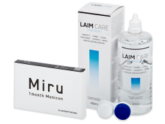 Miru 1month Menicon (6 φακοί) + Laim-Care Solution 400 ml