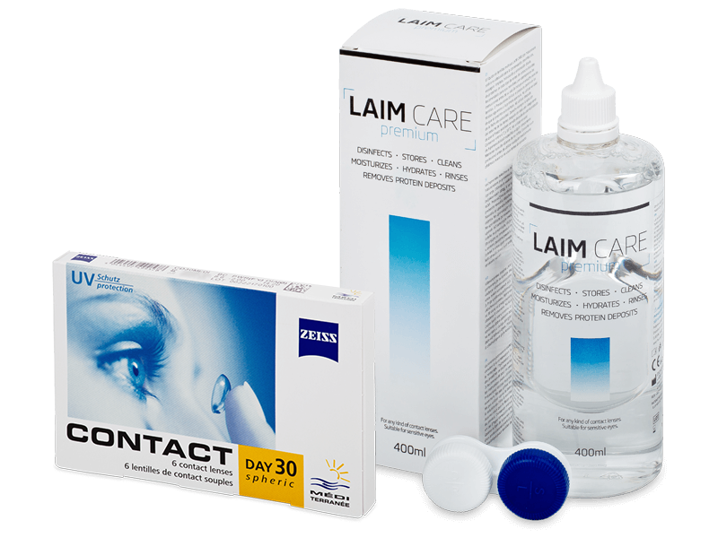 Carl Zeiss Contact Day 30 Spheric (6 φακοί) + Laim-Care Solution 400 ml