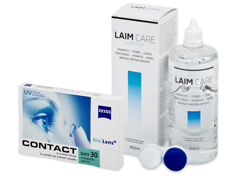 Carl Zeiss Contact Day 30 Compatic (6 φακοί) + Laim-Care Solution 400 ml