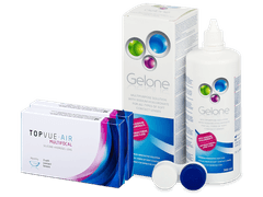TopVue Air Multifocal (6 φακοί) + Υγρό Gelone 360 ml