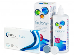 TopVue Monthly PLUS (6 φακοί) + Gelone Solution 360 ml