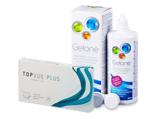 TopVue Monthly PLUS (6 φακοί) + Gelone Solution 360 ml