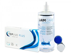 TopVue Monthly PLUS (6 φακοί) + Υγρό LAIM-CARE 400 ml