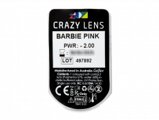 CRAZY LENS - Barbie Pink - Ημερήσιοι φακοί Διοπτρικοί (2 φακοί)