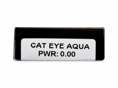 CRAZY LENS - Cat Eye Aqua - Ημερήσιοι φακοί Μη διοπτρικοί (2 φακοί)