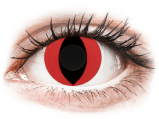 CRAZY LENS - Cat Eye Red - Ημερήσιοι φακοί Μη διοπτρικοί (2 φακοί)