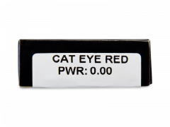 CRAZY LENS - Cat Eye Red - Ημερήσιοι φακοί Μη διοπτρικοί (2 φακοί)