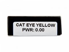CRAZY LENS - Cat Eye Yellow - Ημερήσιοι φακοί Μη διοπτρικοί (2 φακοί)