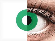 CRAZY LENS - Emerald Green - Ημερήσιοι φακοί Διοπτρικοί (2 φακοί)