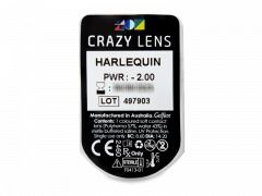 CRAZY LENS - Harlequin - Ημερήσιοι φακοί Διοπτρικοί (2 φακοί)
