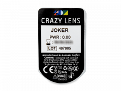 CRAZY LENS - Joker - Ημερήσιοι φακοί Μη διοπτρικοί (2 φακοί)