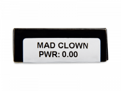 CRAZY LENS - Mad Clown - Ημερήσιοι φακοί Μη διοπτρικοί (2 φακοί)