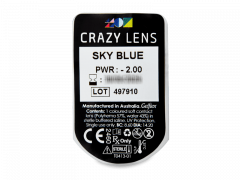 CRAZY LENS - Sky Blue - Ημερήσιοι φακοί Διοπτρικοί (2 φακοί)