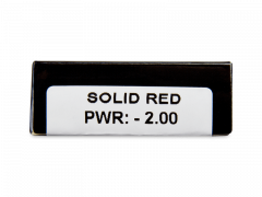 CRAZY LENS - Solid Red - Ημερήσιοι φακοί Διοπτρικοί (2 φακοί)