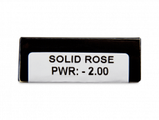 CRAZY LENS - Solid Rose - Ημερήσιοι φακοί Διοπτρικοί (2 φακοί)