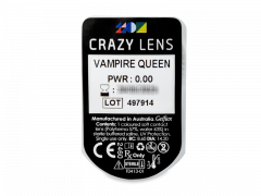 CRAZY LENS - Vampire Queen - Ημερήσιοι φακοί Μη διοπτρικοί (2 φακοί)