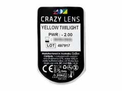 CRAZY LENS - Yellow Twilight - Ημερήσιοι φακοί Διοπτρικοί (2 φακοί)
