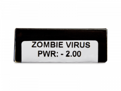 CRAZY LENS - Zombie Virus - Ημερήσιοι φακοί Διοπτρικοί (2 φακοί)