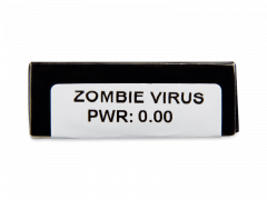 CRAZY LENS - Zombie Virus - Ημερήσιοι φακοί Μη διοπτρικοί (2 φακοί)