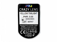 CRAZY LENS - Yellow Twilight - Ημερήσιοι φακοί Μη διοπτρικοί (2 φακοί)